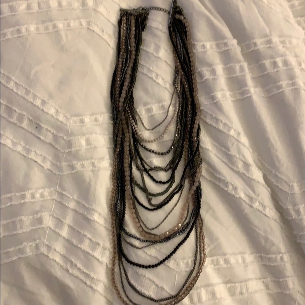 Long layered necklace
